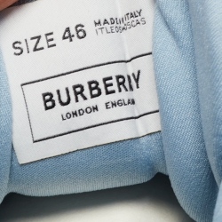 مملوكة مسبقًا Burberry Navy Blue/Black Nylon and Rubber Arthur Low Top Sneakers Size 46