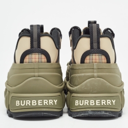 Burberry Nylon and Rubber Arthur Low Top Sneakers Size 45