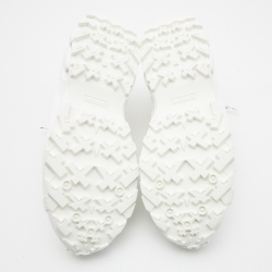 Pre Owned Burberry Off-White Suede and Nylon Arthur Sneakers Size 44