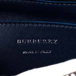 Burberry Blue/Black Leather and Nylon Donny Backpack