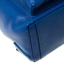 Burberry Blue/Black Leather and Nylon Donny Backpack