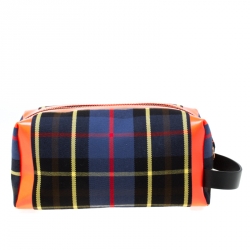 Burberry Multicolor Canvas Washbag Pouch