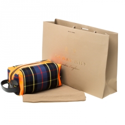 Burberry Multicolor Canvas Washbag Pouch