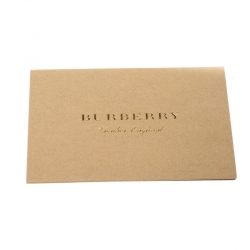 Pre Owned Burberry Dark Green Leather Pouch