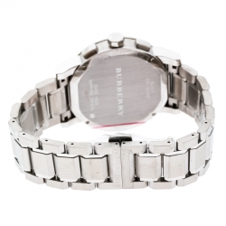 Pre Owned ساعة يد رجالية بربري ذا سيتي BU9351 ستانلس ستيل سوداء 42 مم