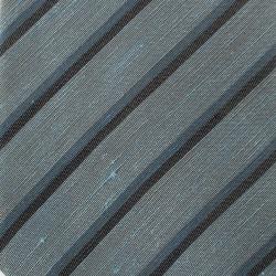 Pre Owned Burberry Grey Striped Tie