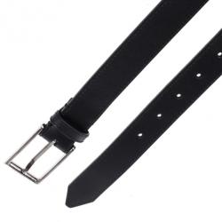 مملوكة مسبقًا Burberry Black Leather Belt 90CM
