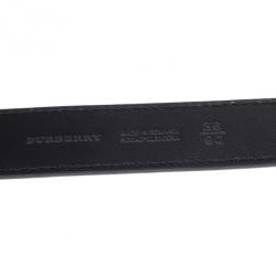 مملوكة مسبقًا Burberry Black Leather Belt 90CM