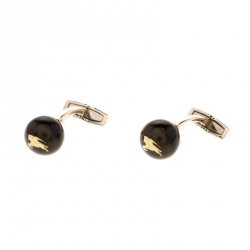Burberry Equestrian Knight Black Sphere Cufflinks