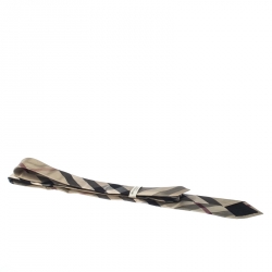 Pre Owned Burberry Beige House Check Silk Classic Cut Tie