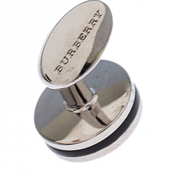 Burberry Stainless Steel Black Agate Tuxedo Studs and Cufflink Set