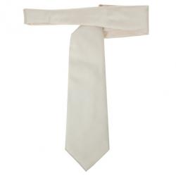Pre Owned Burberry Cream Silk Tie