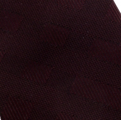 Burberry Burgundy Novacheck Patterned Skinny Silk Tie