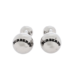 Burberry Silver Tone Sphere Cufflinks
