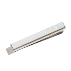 Burberry Engraved Silver-plated Tie Bar - Men