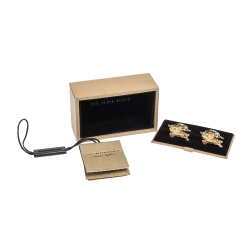 Burberry Equestrian Knight Gold Tone Cufflinks