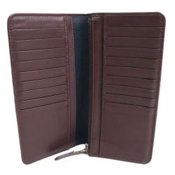 Burberry Bicolor Leather Continental Wallet