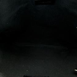 Burberry Black/Grey Check PVC Messenger Bag