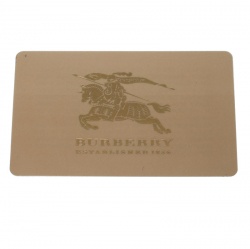 Pre Owned Burberry Grey Beat Check Canvas and Leather Compact Wallet