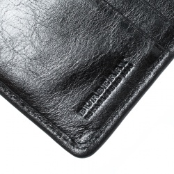 Pre Owned Burberry Grey Beat Check Canvas and Leather Compact Wallet