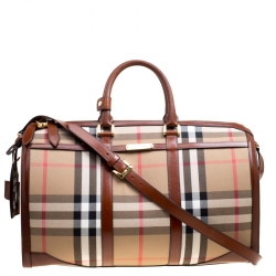 Cloth 24h bag Burberry Brown in Cloth - 32762862