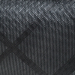 Burberry Charcoal Black London Check Coated Canvas Toiletry Pouch