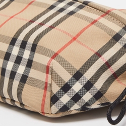 Burberry Beige/Black Vintage Check Fabric and Leather Sonny Bum Bag