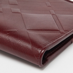 Burberry Red Leather Bifold Wallet