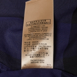 Pre Owned Burberry Blue Plaid Cotton Full Sleeves Shirt XL