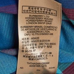 Burberry Purple Checked Cotton Shirt XL