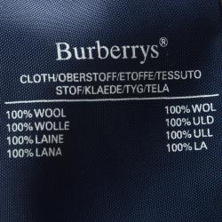 Burberry Vintage Beige Wool Collar Detail Double Breasted Extra Long Belted Trench Coat S