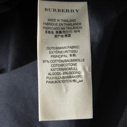 Pre Owned Burberry Brit Black Long Sleeve Button Front Shirt M