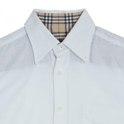مملوكة مسبقًا Burberry Men's White Shirt EU41