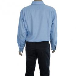 Pre Owned Burberry Light Blue Men's Shirt EU42