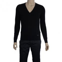 Pre Owned Burberry Men's Knit V-neck Sweater S