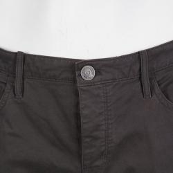 Pre Owned Burberry Brit Grey Cotton Regular Fit Trousers XXL