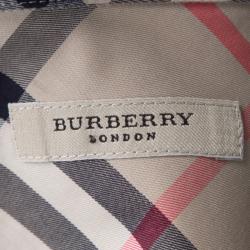 Burberry London Beige Nova Check Cotton Long Sleeve Button Front Shirt S