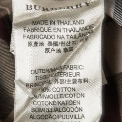 Pre Owned Burberry Brit Brown House Check Long Sleeve Button Down Shirt XL