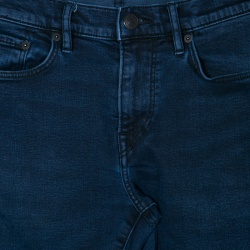 Pre Owned Burberry Brit Indigo Dark Wash Denim Slim Fit Jeans M