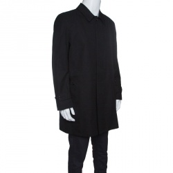 مملوكة مسبقًا معطف سيارة بربري لندن غابردين أسود 3XL