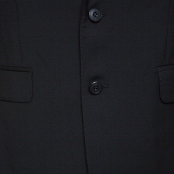 Pre Owned Burberry London Black Wool Tailored Suit L