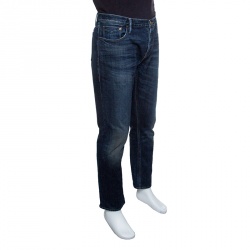 Pre Owned Burberry Brit Indigo Faded Effect Denim Slim Fit Steadman Jeans XL