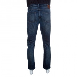 Pre Owned Burberry Brit Indigo Faded Effect Denim Slim Fit Steadman Jeans XL