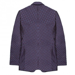 Burberry London Purple Silk Brocade Tailored Blazer XS