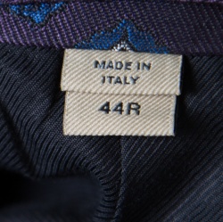 Burberry London Purple Silk Brocade Tailored Blazer XS