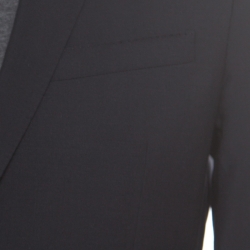 Pre Owned Burberry London Navy Blue Wool Tailored Suit M