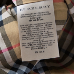 Burberry Chalk Green Cotton Brighton Extra Long Trench Coat 4XL
