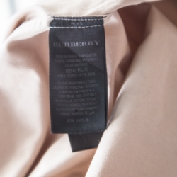 Burberry Sand Brown Sketch Printed Cotton Batson Army Shirt XXL