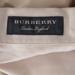 Burberry Sand Brown Sketch Printed Cotton Batson Army Shirt XXL