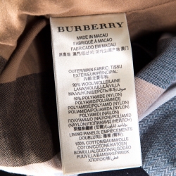 Burberry Brit Black Wool Eckford Double Breasted Coat L